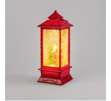 Декоративный фонарь с эффектом снегопада и подсветкой "Дед Мороз", ТЕПЛЫЙ БЕЛЫЙ  501-062  NEON-NIGHT