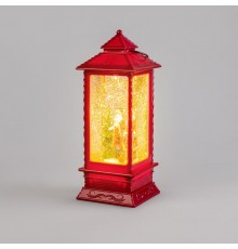 Декоративный фонарь с эффектом снегопада и подсветкой "Дед Мороз", ТЕПЛЫЙ БЕЛЫЙ  501-062  NEON-NIGHT