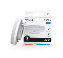 Лампа светодиодная LED Elementary GX53 13W 950lm 6500K 1/10/100  83833  Gauss