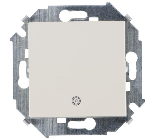 Simon 15 Сл. кость Выключатель 1-кл кнопочный с пиктограммой, 16А 250В, винт. зажим  1591150-031  Simon