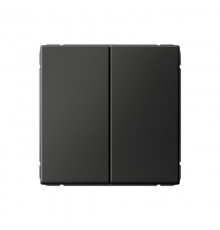 ArtGallery Базальт Переключатель 2-клавишный , 10АХ, механизм, быстрозажим. клем.  GAL001465S  SE