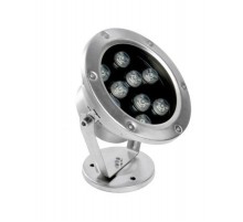 Прожектор светодиодный стационарный, 143*75*170mm, IP68 9W AC/DC24V 6400К ,850Lm, LL-824  48458  FERON