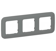 FLITE Artistic Рамка 3-ая РУ-3-А-ФлМА мокрый асфальт  FI-M32-31-20-K80  IEK