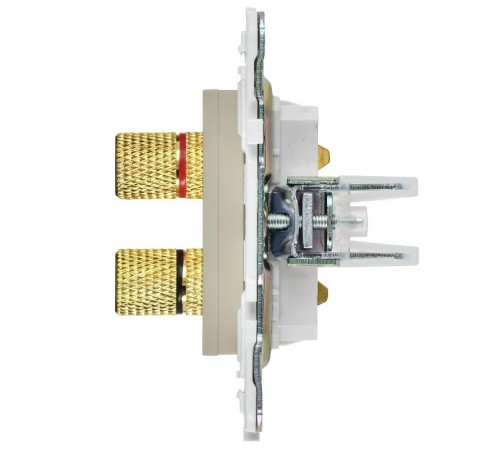SKANDY Аудиорозетка 4-местная SK-A01B бежевый  SK-S40-K10  IEK