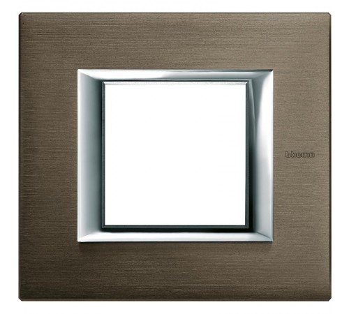 Axolute декоративные накладки прямоугольной формы, анодированные, цвет бронза, на 2 модуля  HA4802BR  Legrand