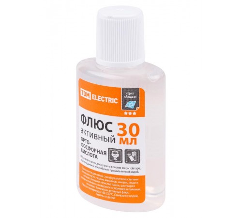 Флюс активный ОК, ортофосфорная кислота, 30 мл, серия "Алмаз"  SQ1025-0376  TDM