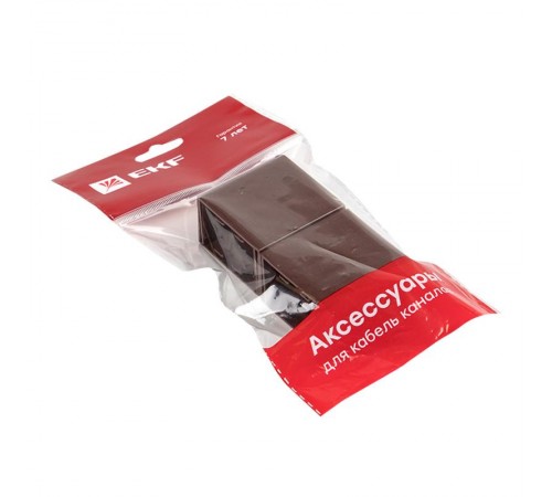 Соединитель (40х25) (4 шт) Plast EKF PROxima  под темное дерево    cond-40-25x4   EKF 