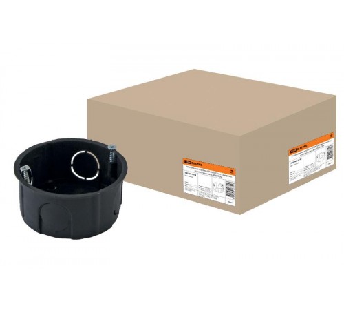 Коробка установочная 65х25 стыковочные узлы с саморезами  SQ1402-1103  TDM