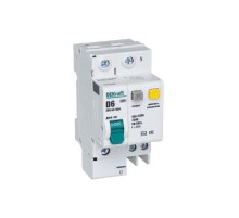 Выключатель автоматический дифференциального тока со встроенной защитой от сверхтоков ДИФ-101 1P+N 6А 300мА AC D  15245DEK  DEKraft