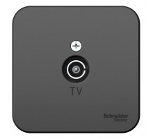 Blanca Антрацит О/У с изолирующей пластиной Розетка TV  BLNTA000016  SE