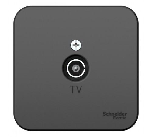 Blanca Антрацит О/У с изолирующей пластиной Розетка TV  BLNTA000016  SE