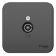 Blanca Антрацит О/У с изолирующей пластиной Розетка TV  BLNTA000016  SE