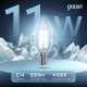 Лампа светодиодная Black LED Filament Свеча E14 11W 750lm 4100К  103801211  Gauss