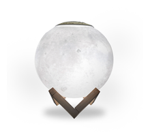 Светильник настольный NN004 3D Луна 1W 220-240V D13см белый 13см c увлажнителем воздуха LED 1/6/12  NN004  Gauss