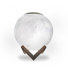 Светильник настольный NN004 3D Луна 1W 220-240V D13см белый 13см c увлажнителем воздуха LED 1/6/12  NN004  Gauss