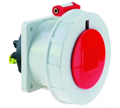 Розетка встраиваемая 16A 5р(3P+N+PE) 6h 400V IP67 75х75 QC I 13745-Bals I Bals