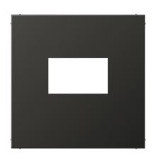 Плата для USB-зарядных устройств без видимого винта; металл; антрацит  AL1969USBAN  Jung