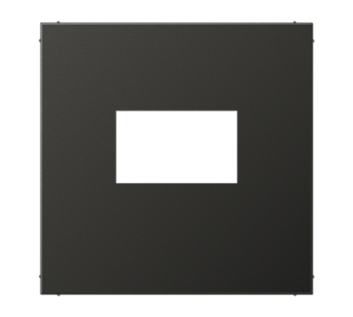 Плата для USB-зарядных устройств без видимого винта; металл; антрацит  AL1969USBAN  Jung