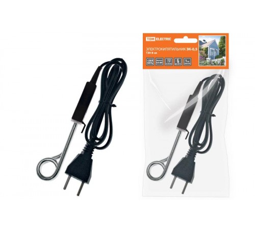 Электрокипятильник ЭК-0,5; 230 В, 0,5 кВт, ТЭН 8 см  SQ2505-0001  TDM