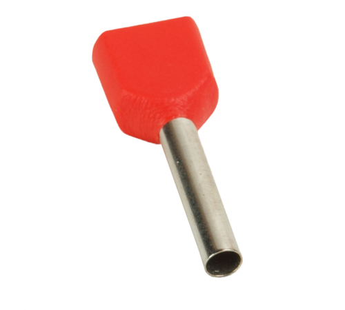 Наконечник штыревой втулочный под два провода OptiKit T-Shv2-PVC- 0,75-8(100шт)  278043  КЭАЗ