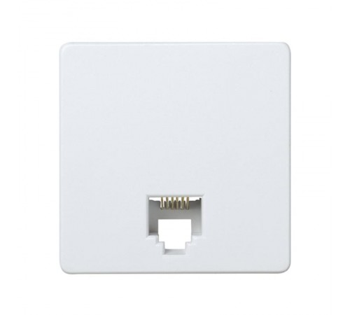 Simon 27 Розетка телефонная RJ-12, 6 контактов, широкий модуль, S27, белый  27481-35  Simon