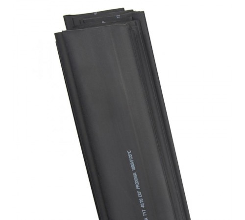 Термоусаживаемая трубка ТУТ нг 40/20 черная EKF PROxima  tut-40-b-1m  EKF