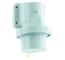 Вилка настенная 32A 5p 400V 6h IP67 Quick-Connect с крышкой фланец 75 x 90 I 26057-Bals I Bals
