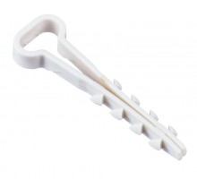 Дюбель-хомут 5х10мм плоск. каб. нейл. белый (25шт/упак)  UDH14-05-10-025-K01  IEK