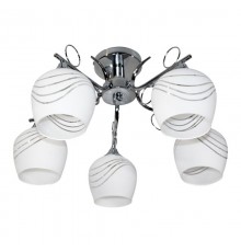 Светильник 11280-3/5 хром (Плафон 8317) НПБ 01-5х60-158 Е27  1005404870  Элетех