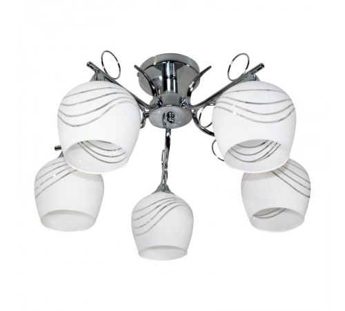 Светильник 11280-3/5 хром (Плафон 8317) НПБ 01-5х60-158 Е27  1005404870  Элетех