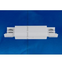 Соединитель для шинопровода осветительного прямой внешний, трехфазный, серебряный. UBX-A12 SILVER 1 POLYBAG  09746  Uniel