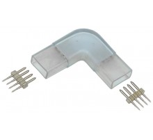 Коннектор угловой 5шт RGB 14мм (разъем-разъем)  LSCON14-RGB-220-05  IEK