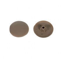 Заглушка для шуруп-стяж. PZ 5 /HEX 5 мм тёмно-бежевая (15 шт) - пакет  Krep  106208  Tech-KREP