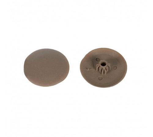 Заглушка для шуруп-стяж. PZ 5 /HEX 5 мм тёмно-бежевая (50 шт) - пакет  Krep  106209  Tech-KREP