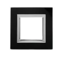 Рамка из натурального стекла, "Avanti", черная, 2 модуля  4402822  DKC