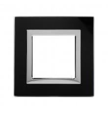 Рамка из натурального стекла, "Avanti", черная, 2 модуля  4402822  DKC
