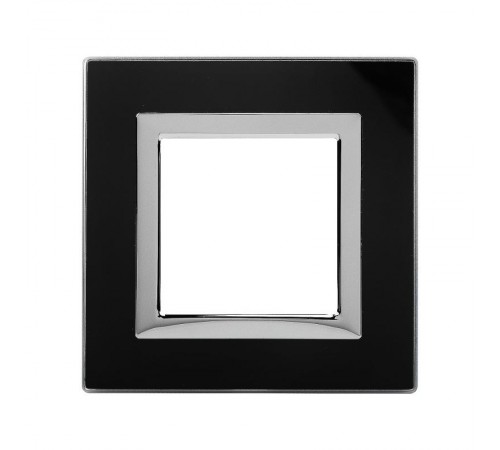Рамка из натурального стекла, "Avanti", черная, 2 модуля  4402822  DKC