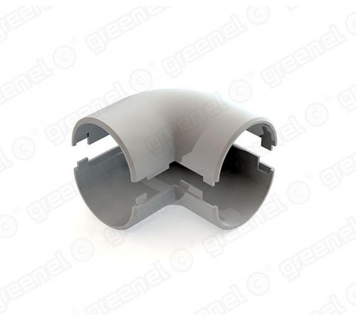 Поворот на 90гр. разъемный D25 мм  GE50253  GREENEL