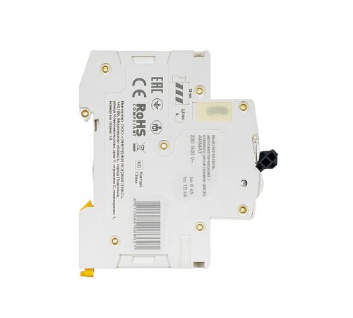 Выключатель автоматический двухполюсный M06N 2P C 10А 6кА ARMAT  AR-M06N-2-C010  IEK