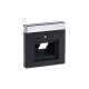 Накладкадля 1-постовой телекоммуникационной розетки 0213, 0216, серия solo/future, цвет чёрный бархат  1710-0-3912   2CKA001710A3912  ABB