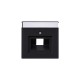 Накладкадля 1-постовой телекоммуникационной розетки 0213, 0216, серия solo/future, цвет чёрный бархат  1710-0-3912   2CKA001710A3912  ABB