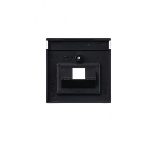 Накладкадля 1-постовой телекоммуникационной розетки 0213, 0216, серия solo/future, цвет чёрный бархат  1710-0-3912   2CKA001710A3912  ABB