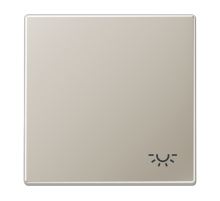 Клавиша для выключателя с символом "освещение"; благородная сталь  ES2990L  Jung