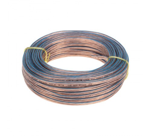 Кабель акустический 2х0,50 мм прозрачный BLUELINE (м. бухта 20 м)  01-6203-3-20  REXANT