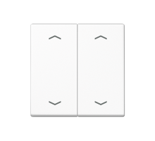 Клавиша для KNX кнопки, 2 группы, символы стрелки; дюропласт; белый  A102PWW  Jung