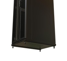 WR-TT-2261-DD-RAL9004 Шкаф напольный 19-дюйм., 22U, 1166x600х1000 мм, передняя и задняя распашные перфор. двери, (RAL 9004)  520176  WRLine