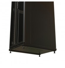 WR-TT-2261-DD-RAL9004 Шкаф напольный 19-дюйм., 22U, 1166x600х1000 мм, передняя и задняя распашные перфор. двери, (RAL 9004)  520176  WRLine