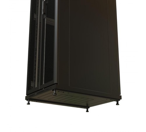 WR-TT-2268-DD-RAL9004 Шкаф напольный 19-дюйм., 22U, 1166x600х800 мм, передняя и задняя распашные перфор. двери, (RAL 9004)  520173  WRLine