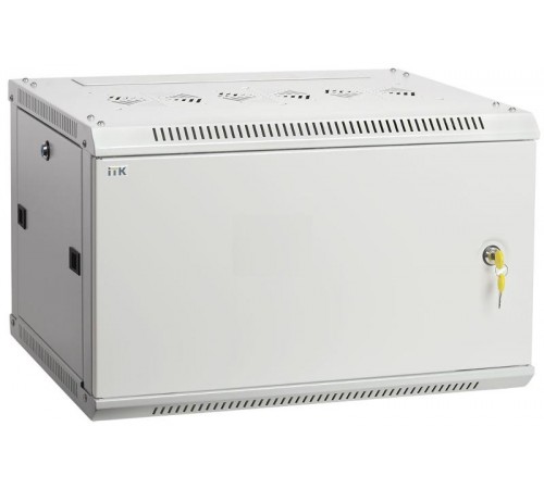 Шкаф LINEA W 6U 600x450 мм дверь металл, RAL7035  LWR3-06U64-MF  ITK