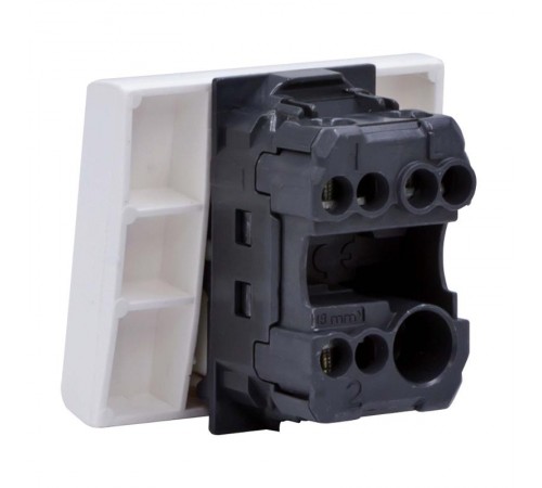 Viva серый Выключатель 1 полюсной 2 мод.  45031  DKC